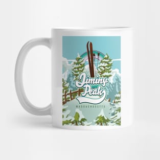 Jiminy Peak massachusetts skiing poster Mug